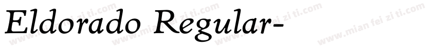 Eldorado Regular字体转换